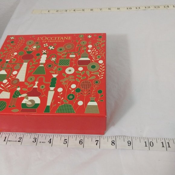 L'Occitane Holiday Red Gift Box empty NEW - Picture 2 of 6